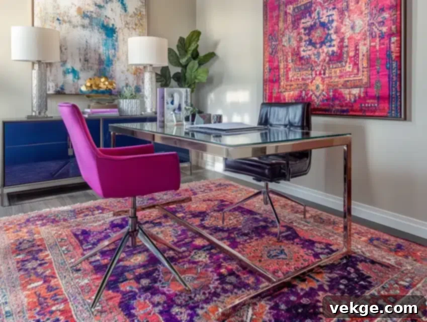 Overdyed Vintage Rug