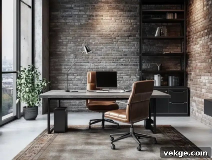Concrete-Effect Rug