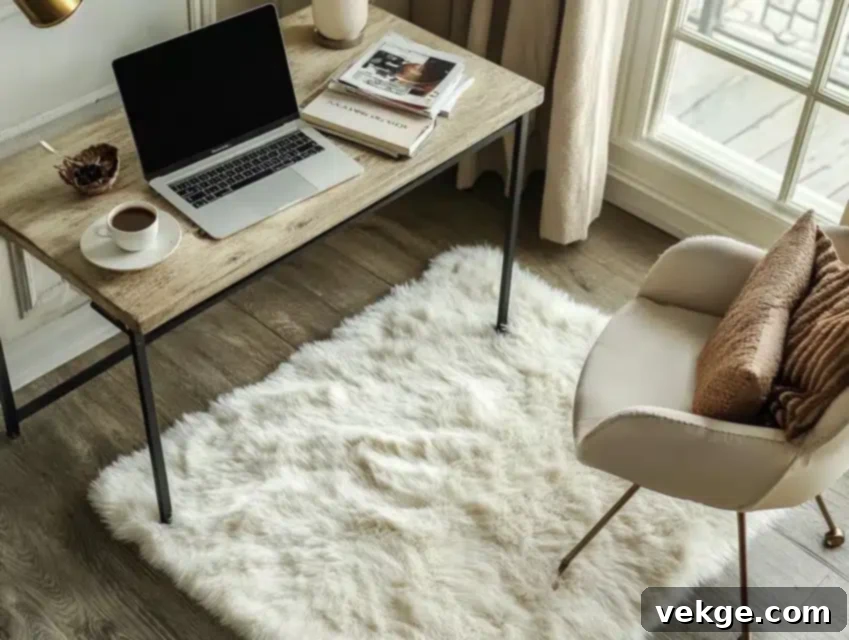 Faux Fur Area Rug