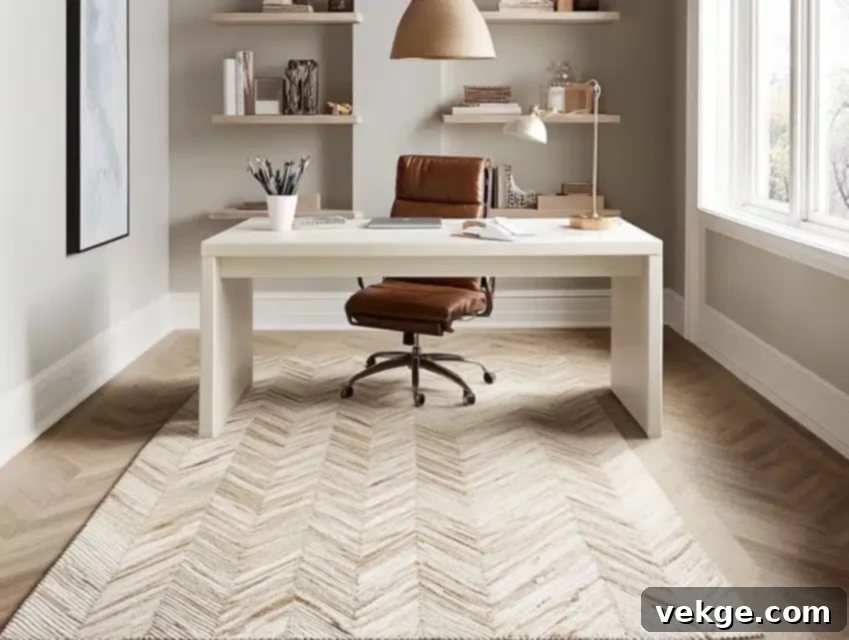 Herringbone Pattern Rug