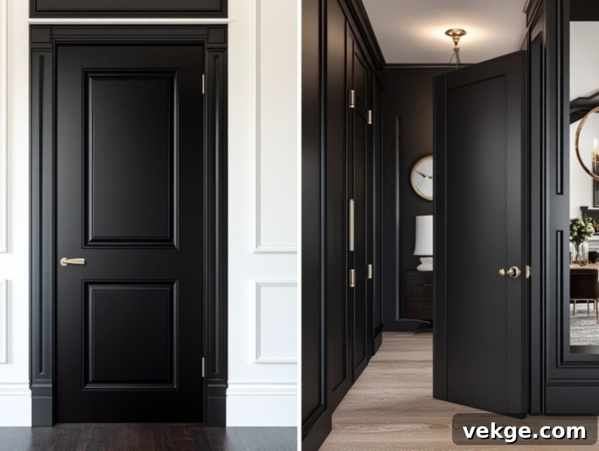 Why Choose Black Paint for Interior Doors?