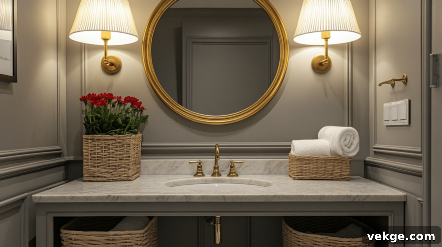Guest Bathroom Update. after