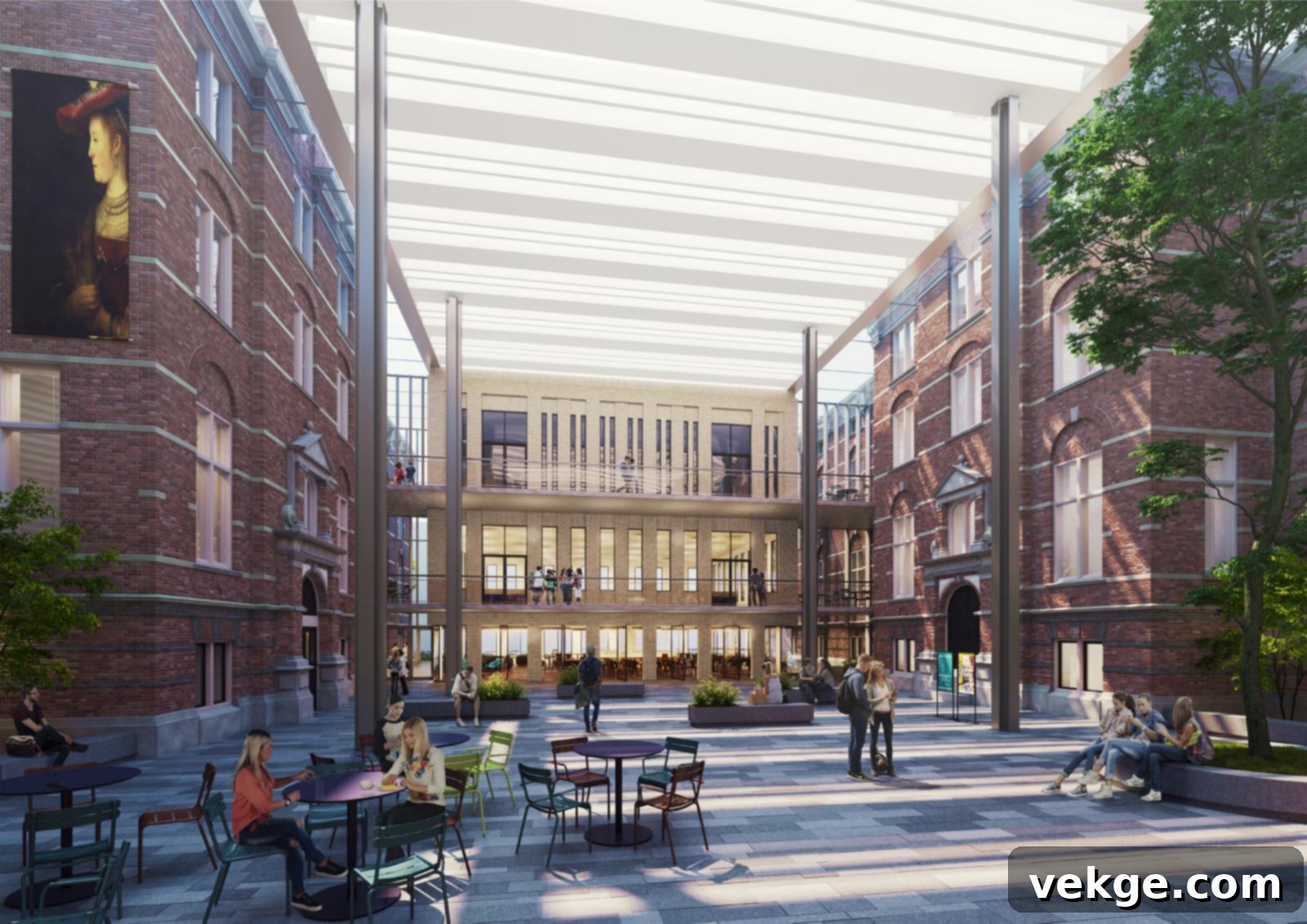 3D visualizations for a future university in Amsterdam by Render Art Studio