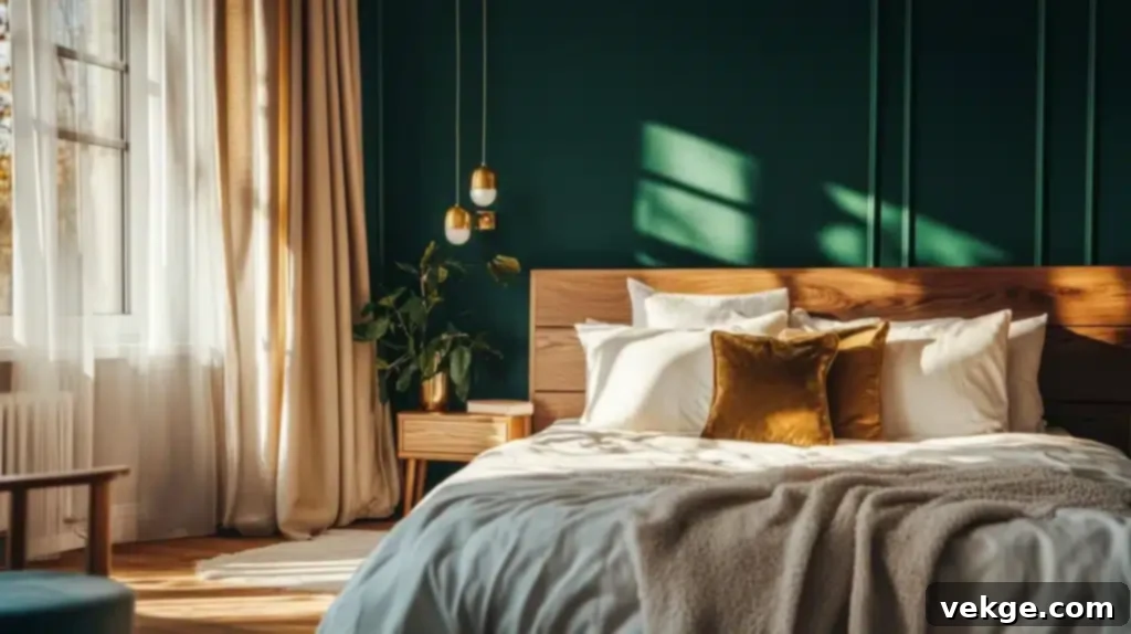 Dard Hunter Green Bedroom Wall
