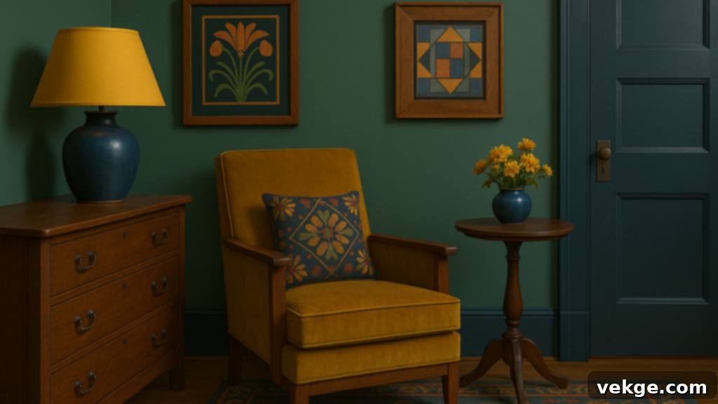 Dard Hunter Green with Bold Colors