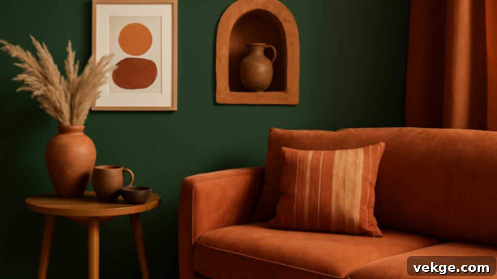 Dard Hunter Green with Earthy Colors