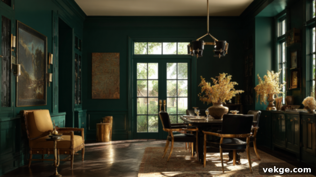 Dard Hunter Green with Metallic Accents