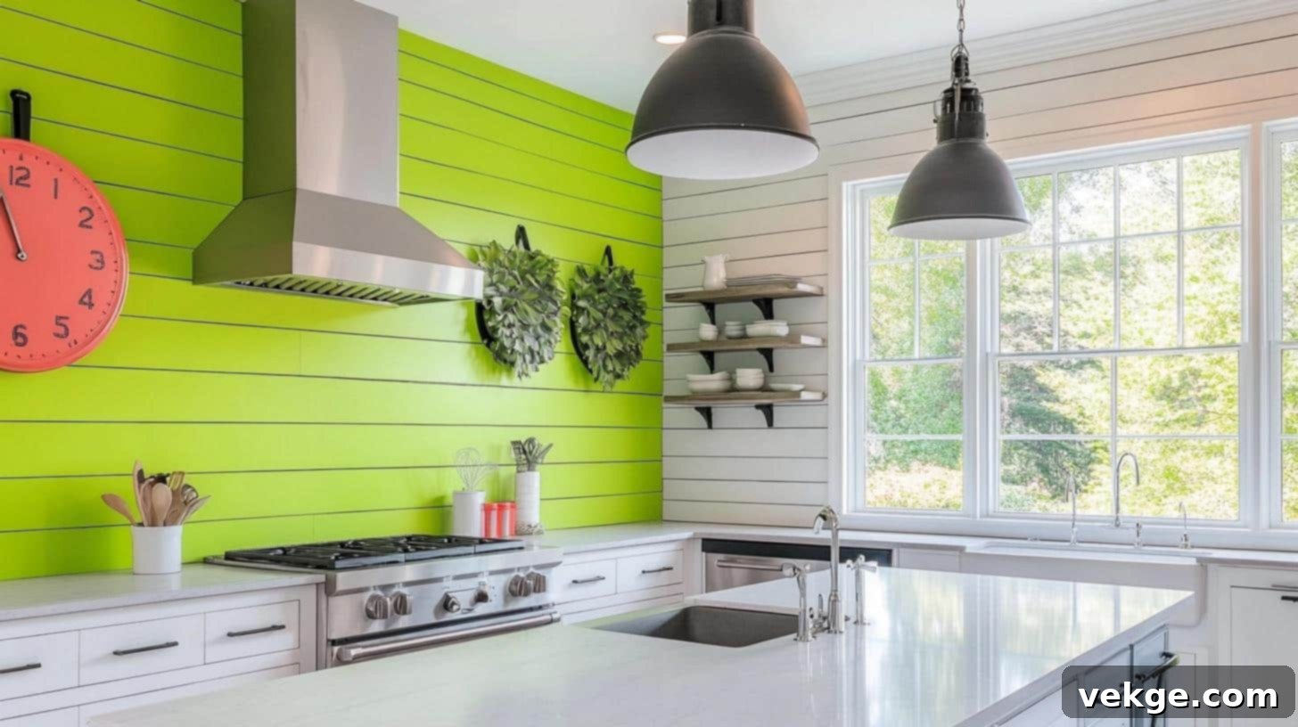 Bright Neon Shiplap