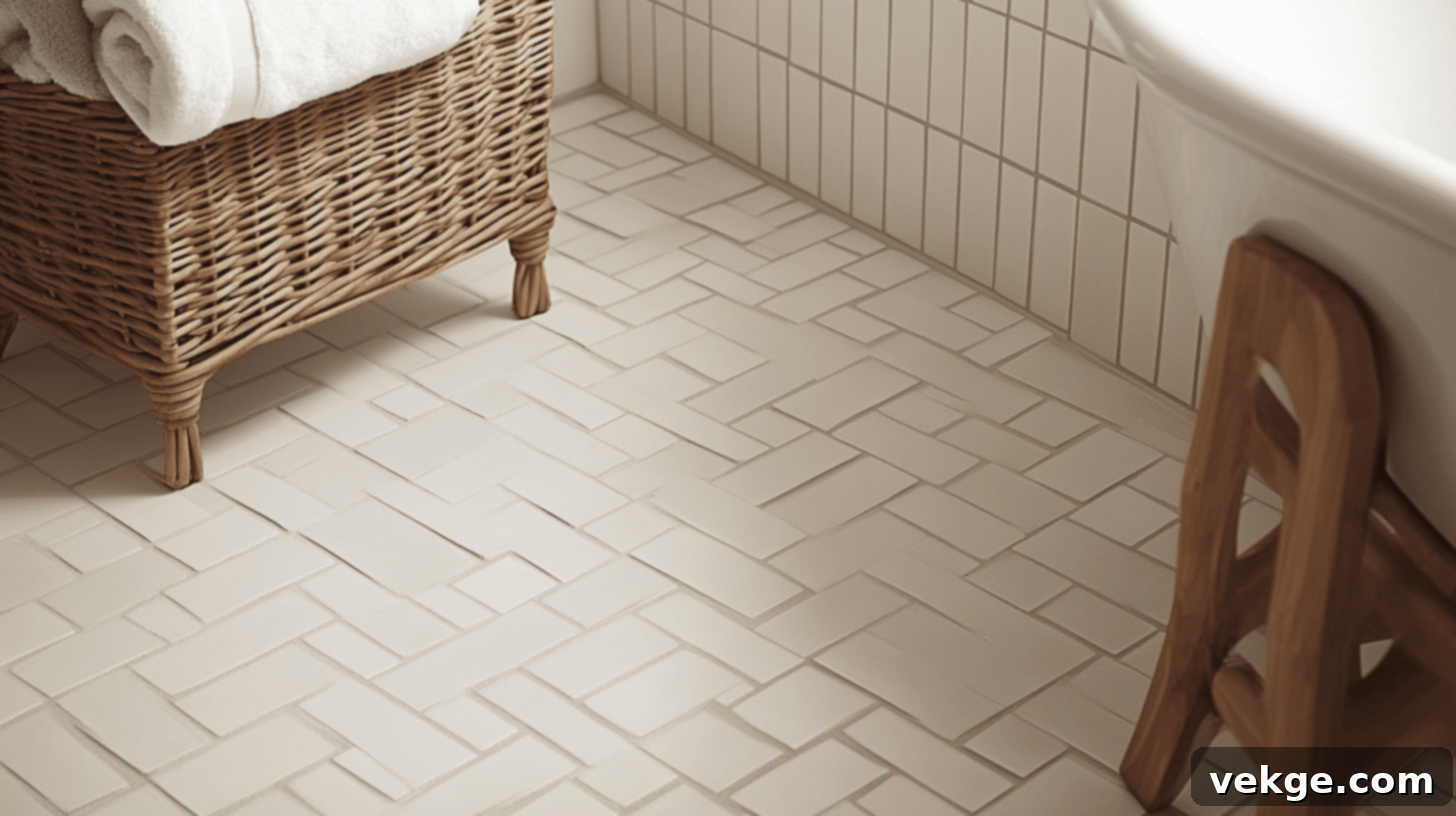 Basketweave Pattern Floor