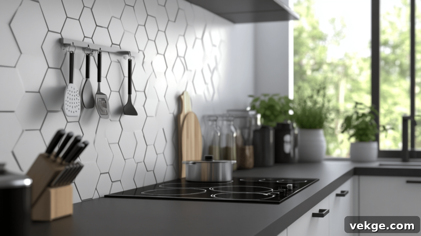 Hexagon Tiles for a Bold Statement