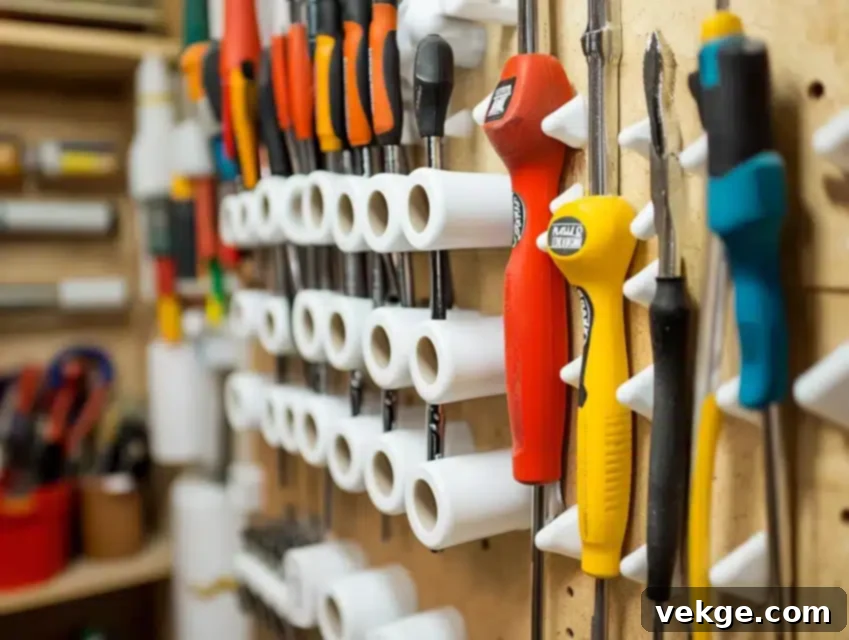 PVC Screwdriver Organization