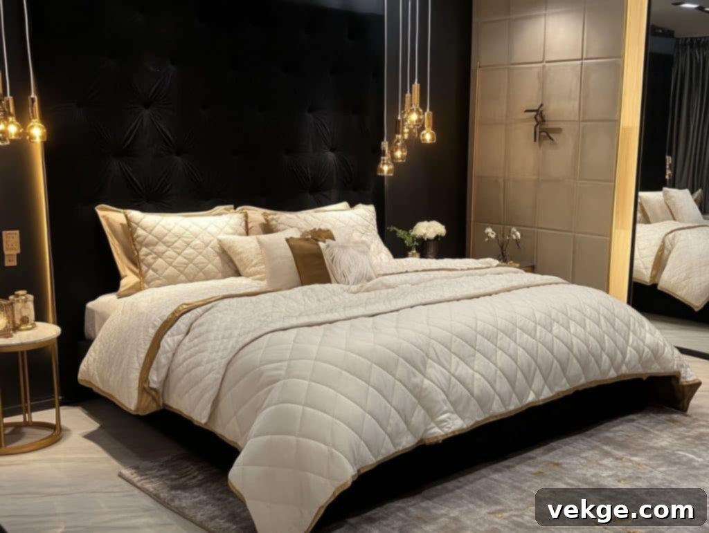 Velvet Black Fabric Panels for a Soft, Luxurious Look