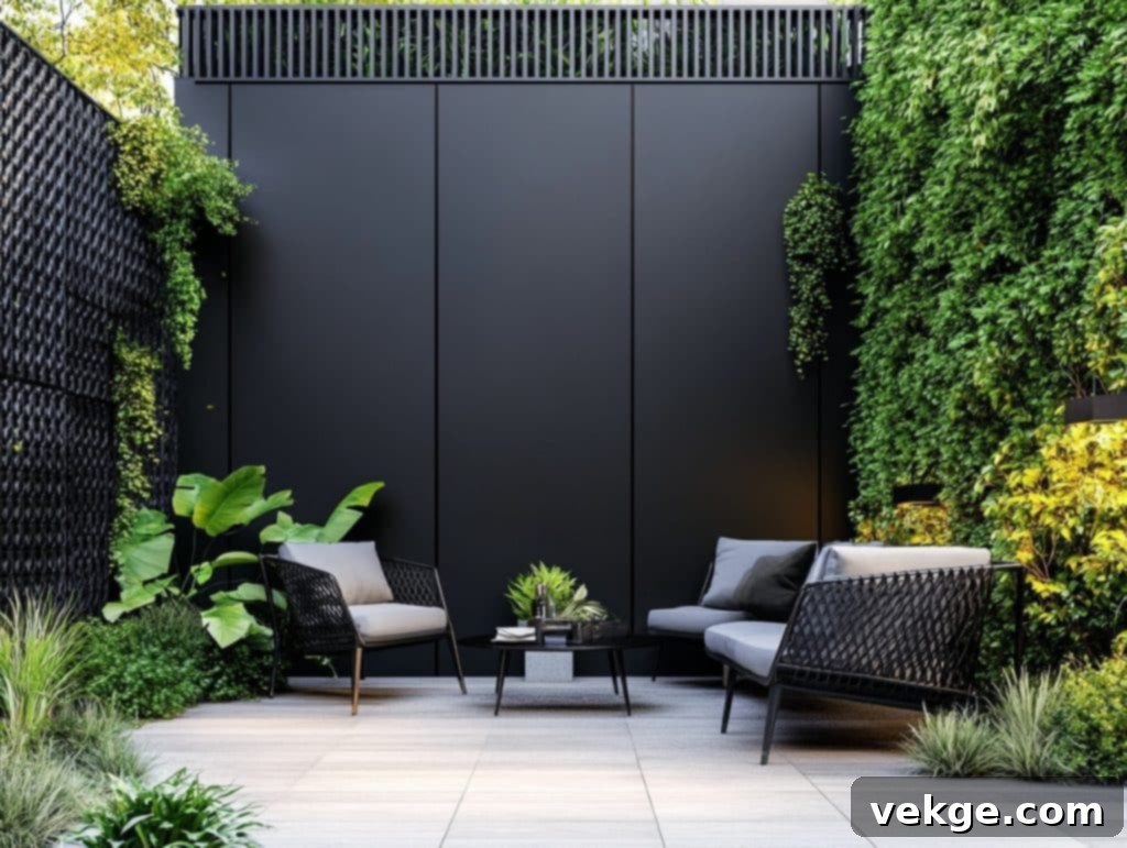 Black Metal Wall Panels for a Contemporary Look