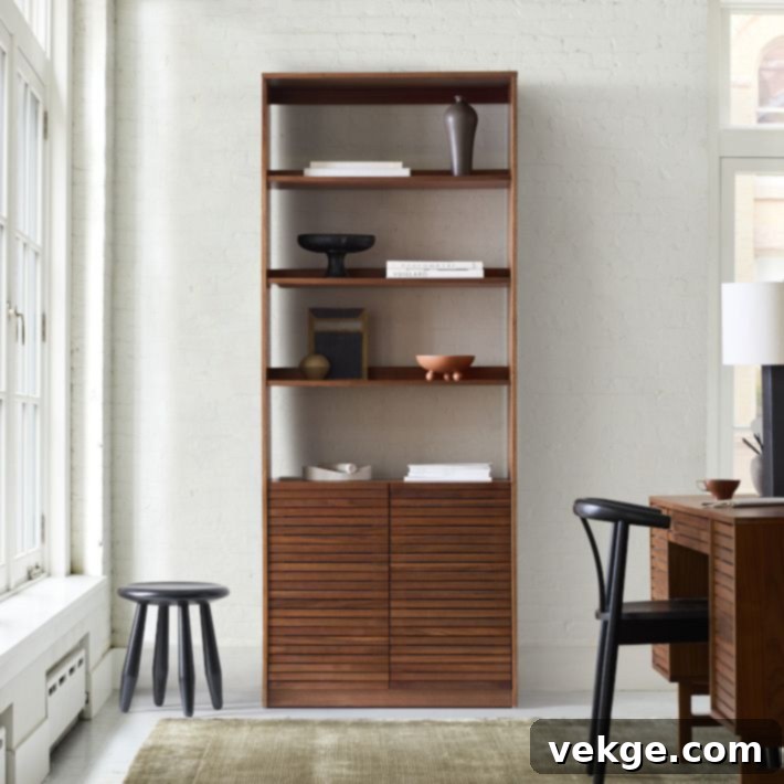 West Elm Bryce Wide Open-Closed Shelving