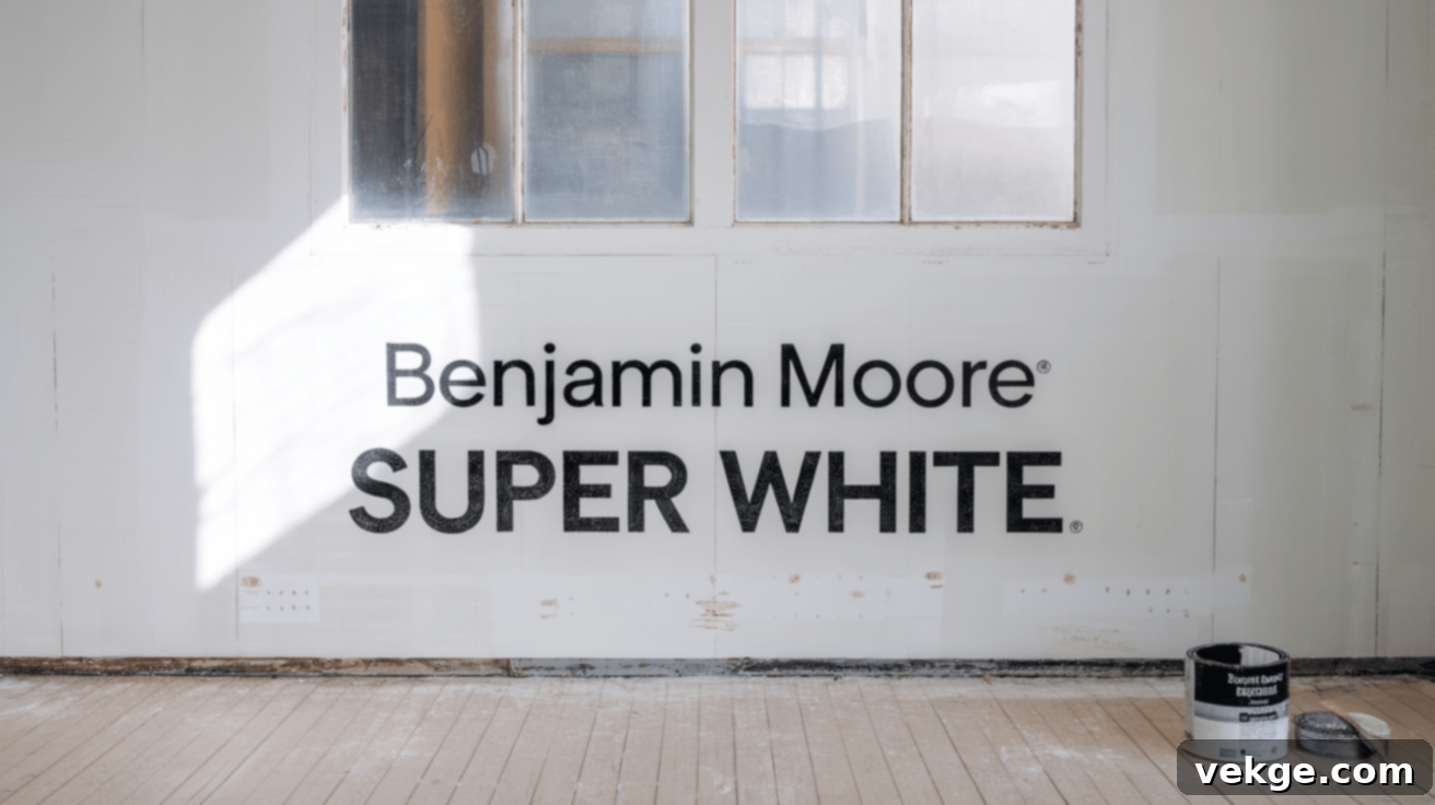 Key Characteristics of Benjamin Moore Super White OC-152 paint color