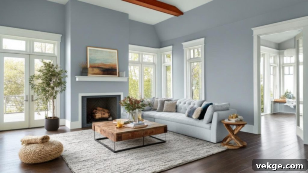 Living Room featuring Sherwin-Williams Stardew paint