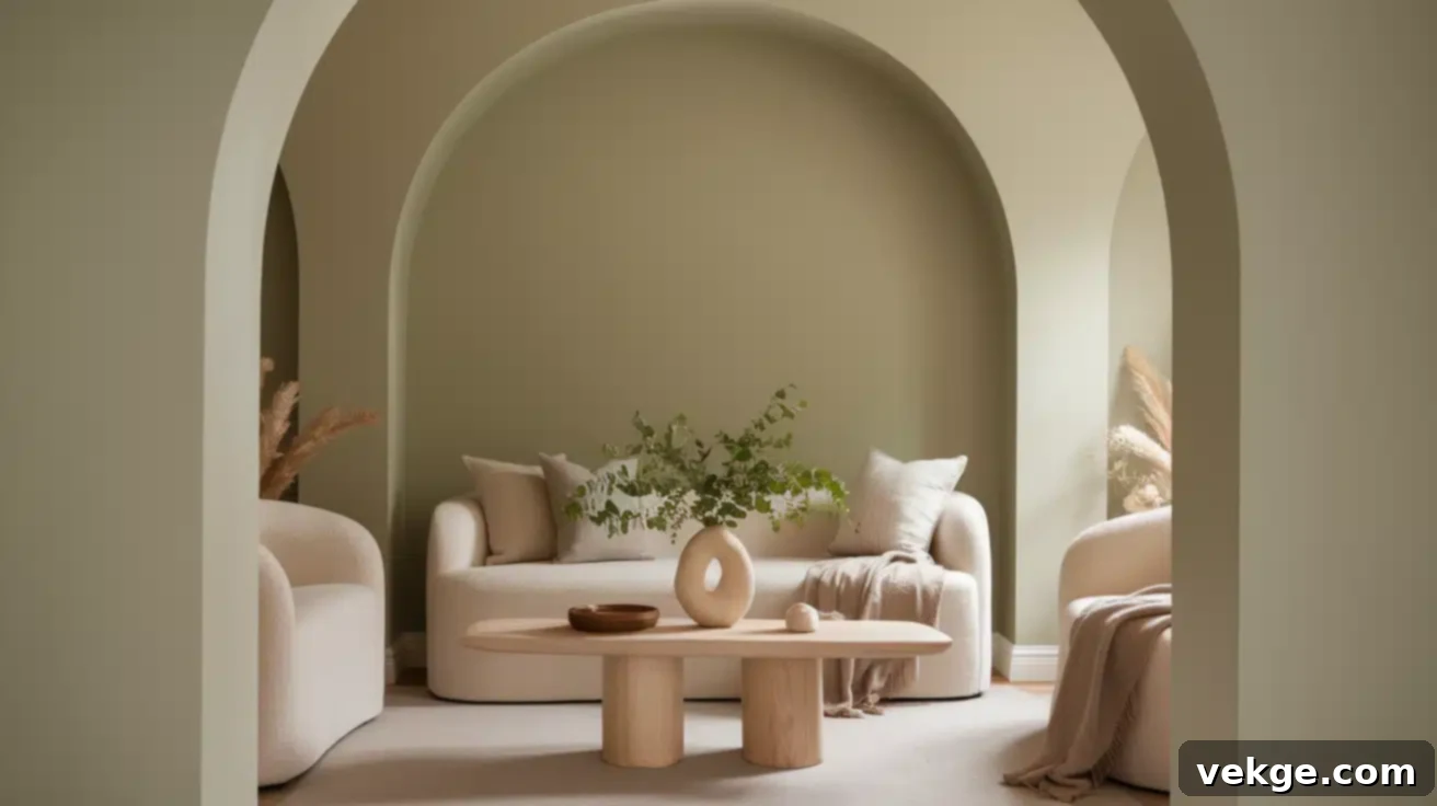 Why October Mist Is the Perfect Choice for Your Space? Benjamin Moore October Mist paint color in a living room.