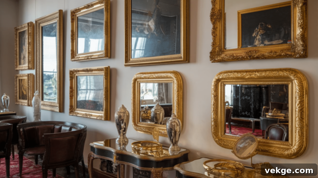 Gold Leafing Picture Frames and Mirrors for a Luxurious Look