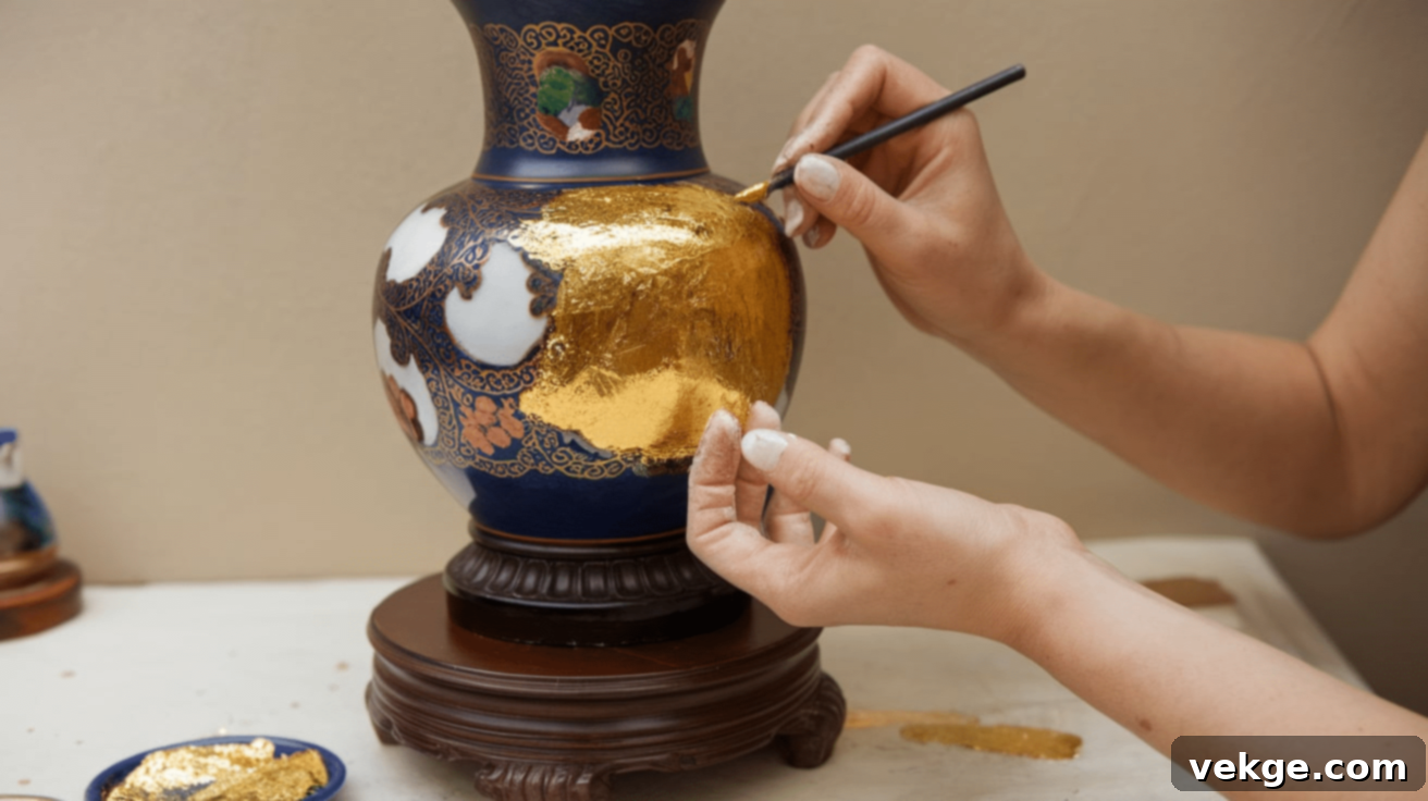 Gold Leafing Decorative Items