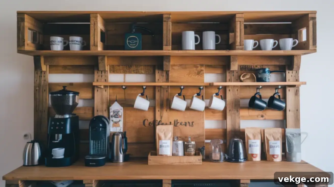 DIY Pallet Coffee Bar