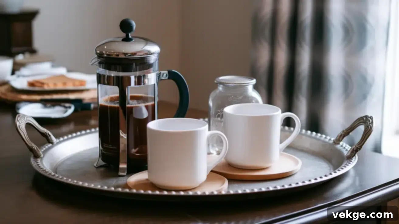 Mini Coffee Bar on a Tray