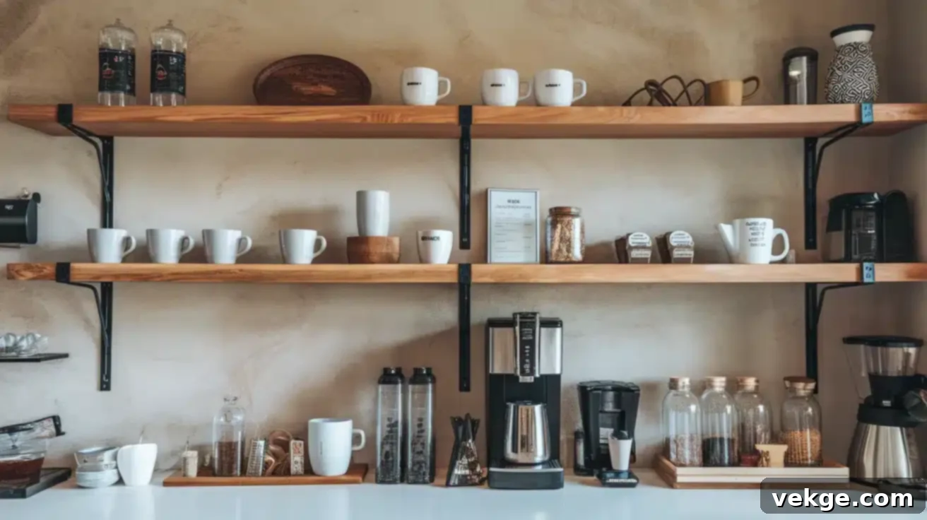 Open-Shelf Coffee Station
