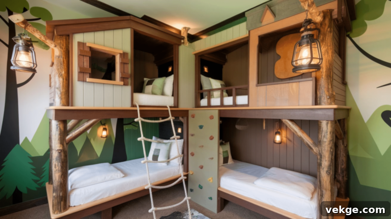 Adventure-Themed_Bunk_Room_with_a_Treehouse_Look