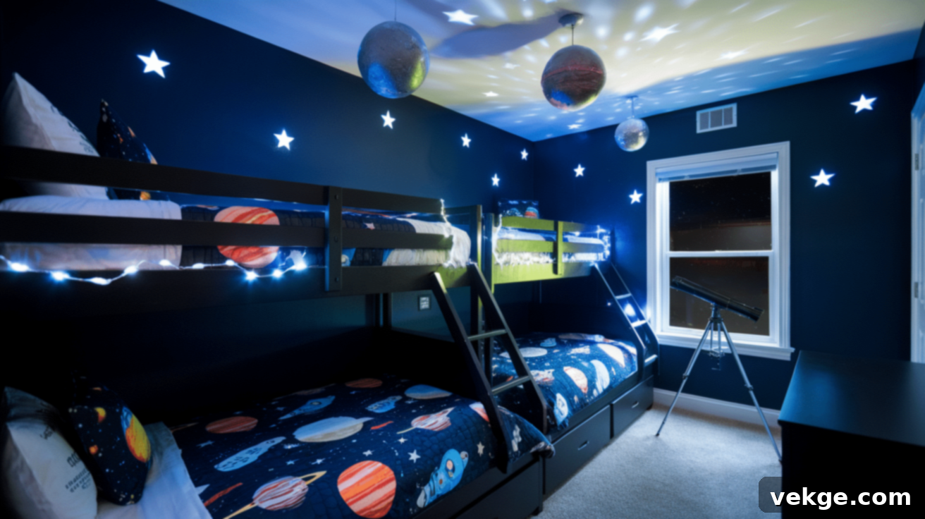Space-Themed_Bunk_Room_with_Glow-in-the-Dark_Stars