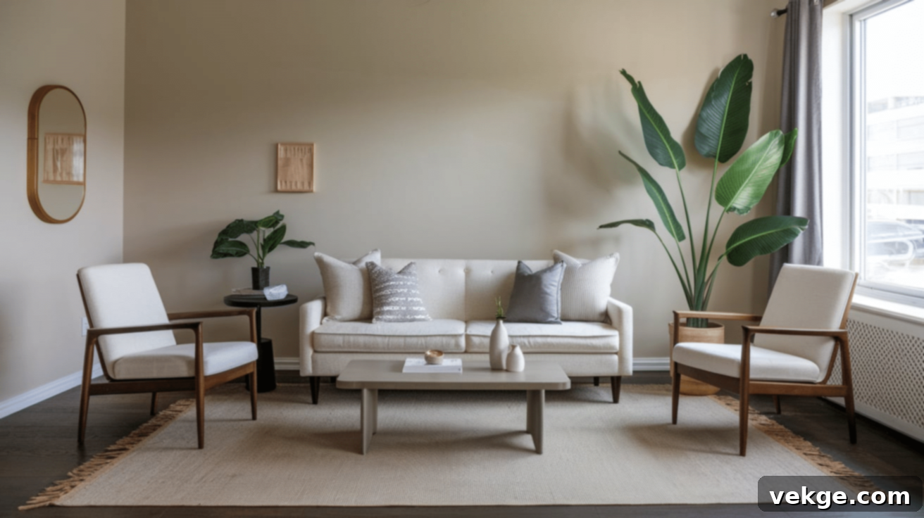 Layered Rugs under furniture for added depth and style