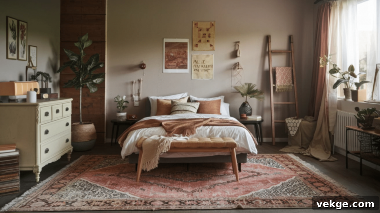 Layered Rugs for a vintage and nostalgic feel