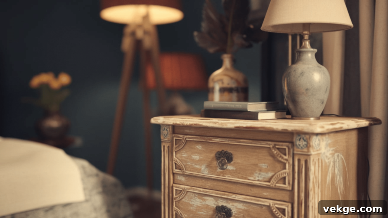 Distressed Vintage Nightstand