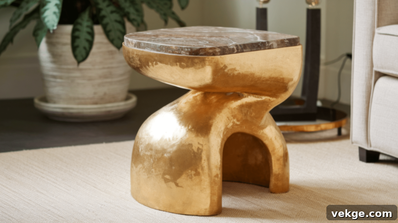 Gold_Leaf_Side_Table