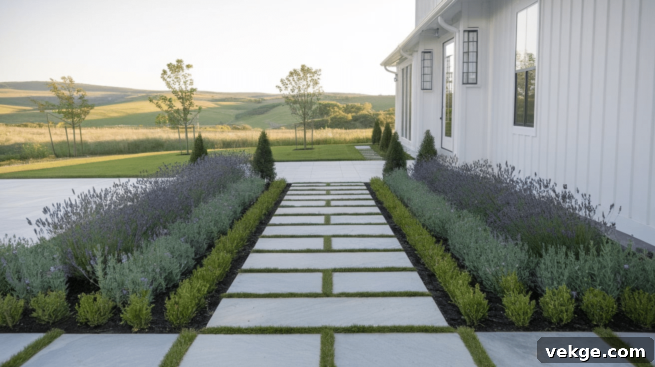 Natural Landscaping for a Modern Farmhouse