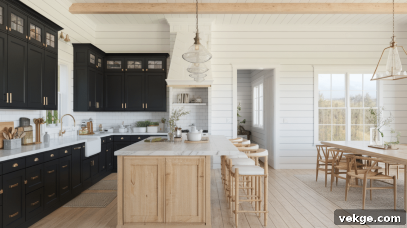 Black_Cabinets_With_White_Shiplap_Walls