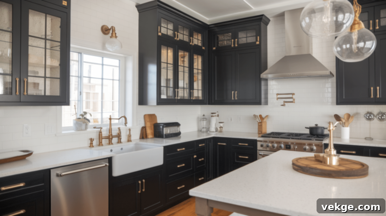 Black_Cabinets_with_Gold_Hardware