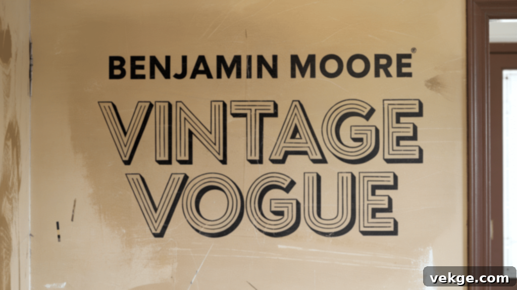 Background on Benjamin Moore and Vintage Vogue 462