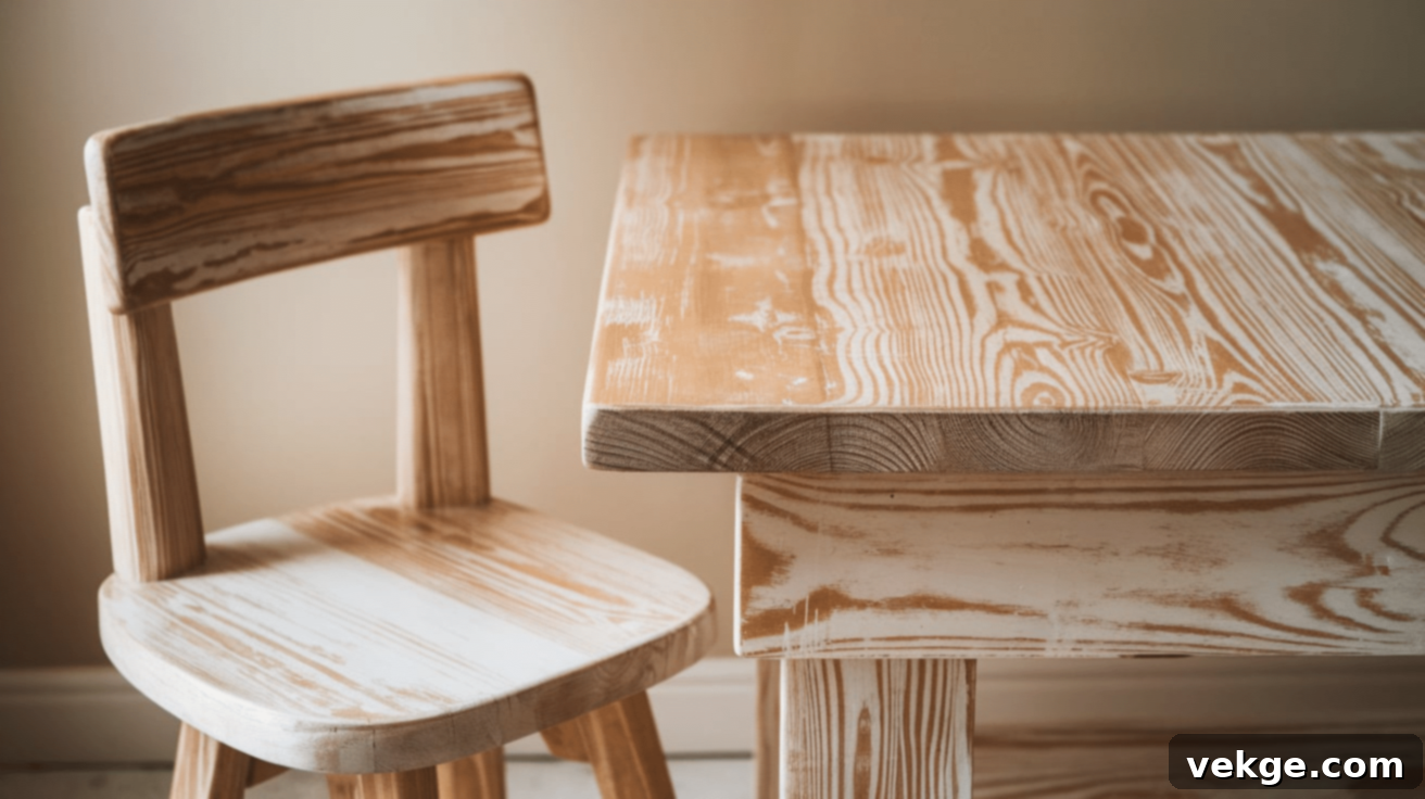 The After: How Furniture Looks After Applying White Wax