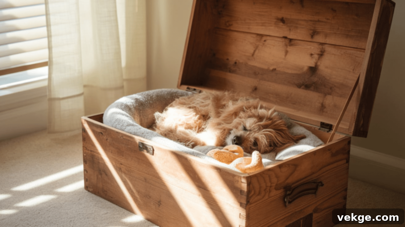 Cedar Chest as a Pet Bed