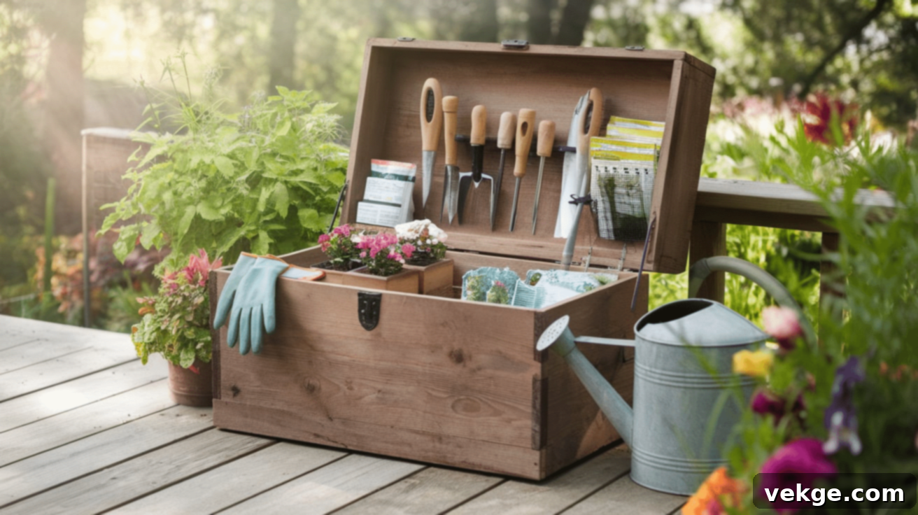Cedar Chest for Garden Storage