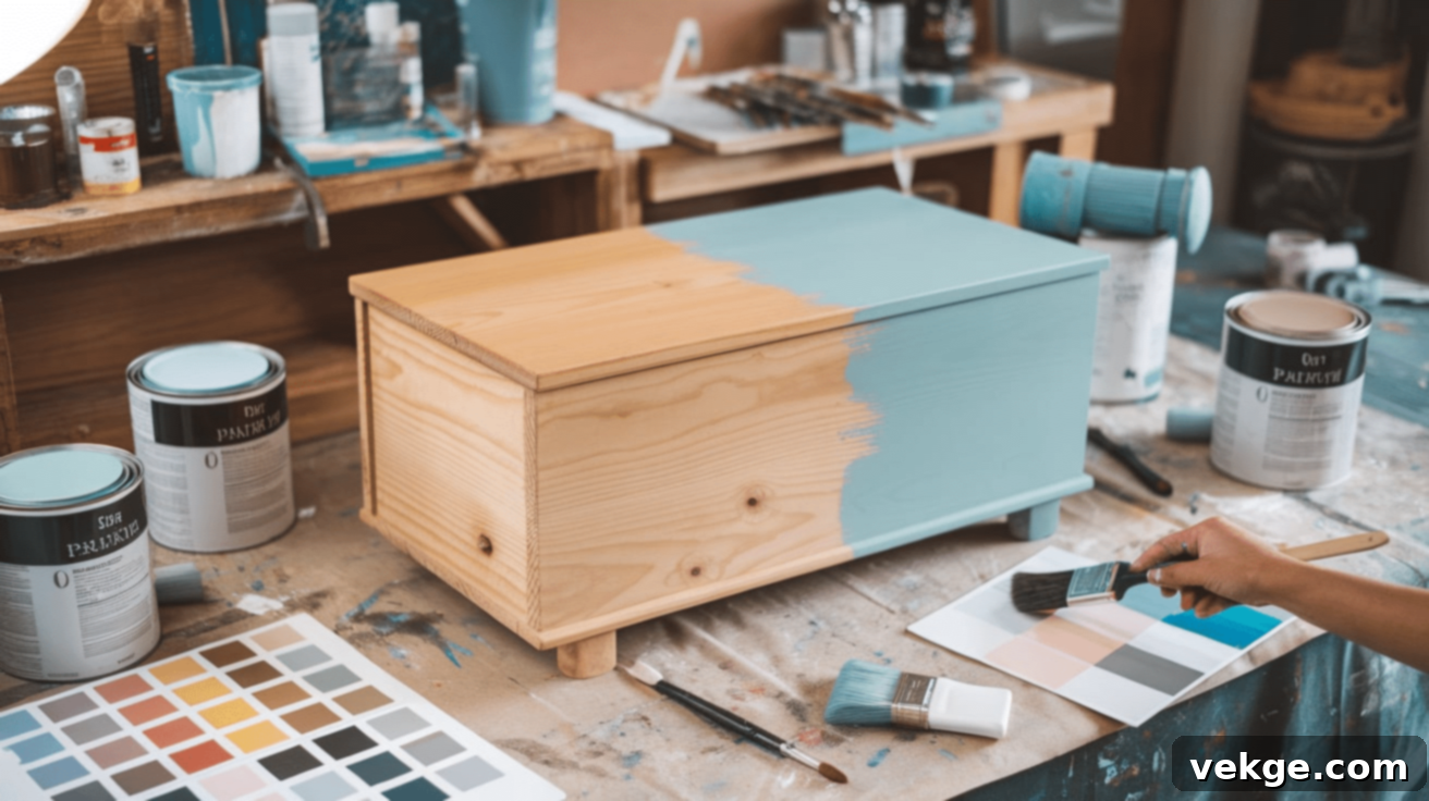 Cedar Chest in Bathroom for Storage