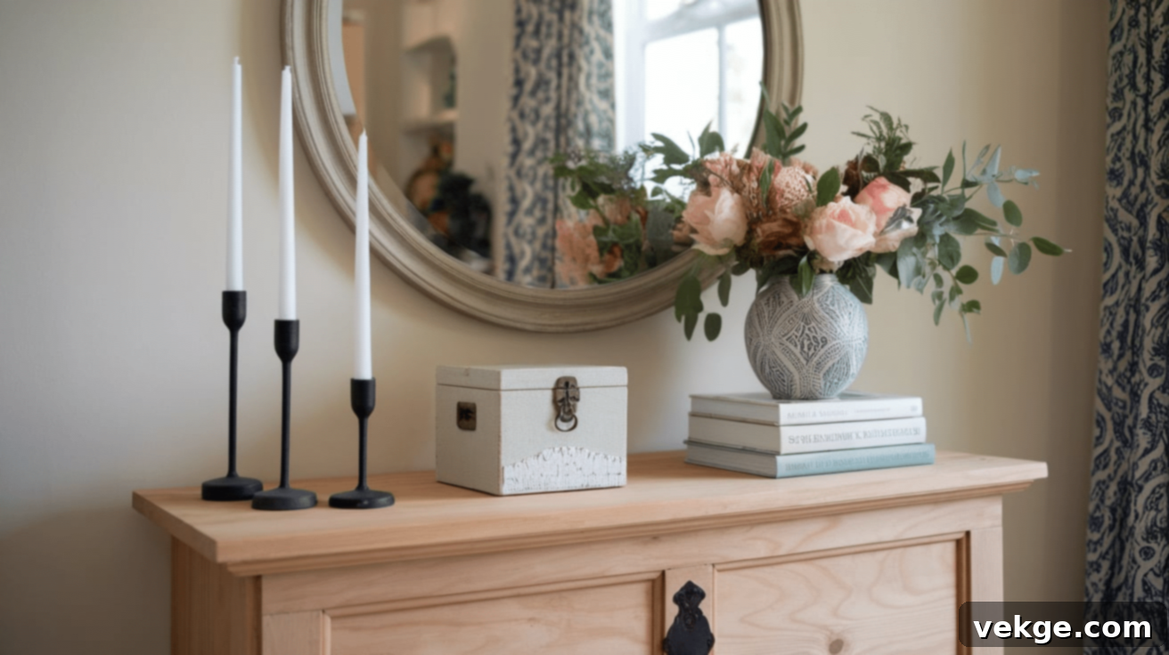 Use Decorative Items on Cedar Chest