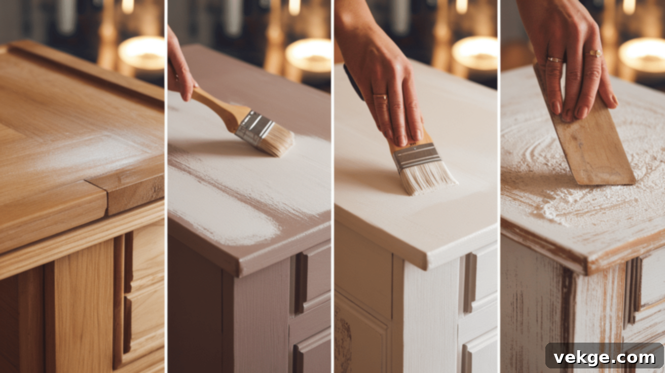 How to Get a Textured Chalk Paint Furniture Finish - DIY techniques