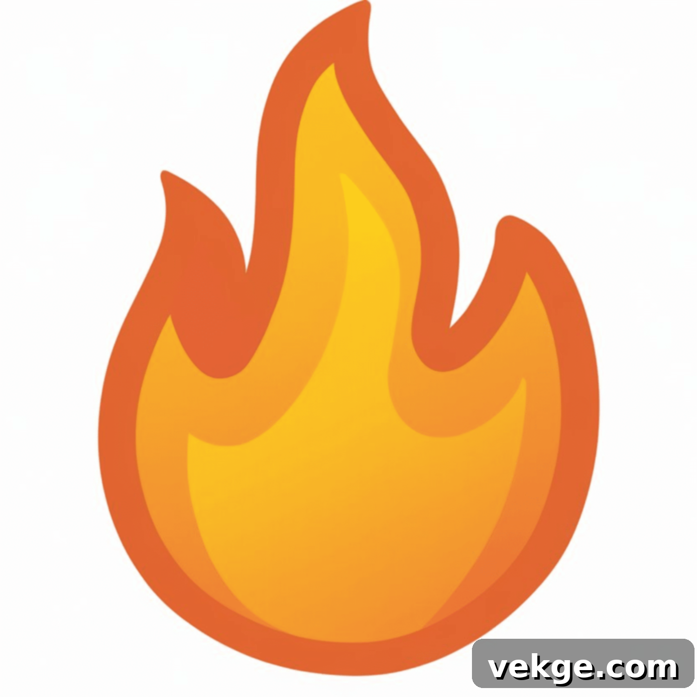 Fire Emoji - symbolizing passion, intensity, and attraction in modern communication
