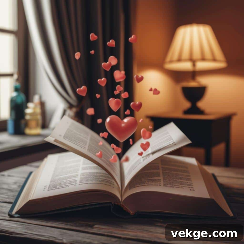 Romantic Imagery in Poetry & Literature - eternal flames, deep oceans, and intertwined roots symbolizing profound love