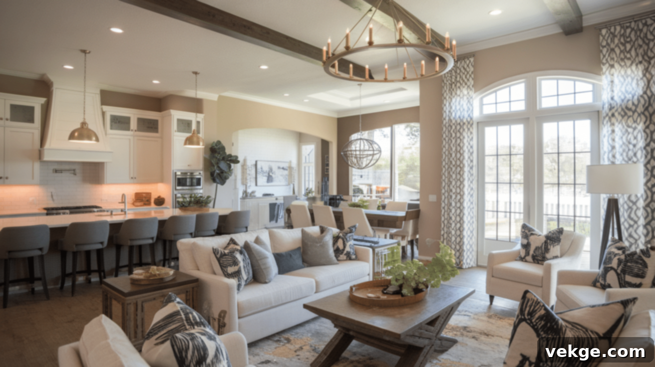 Matching Light Fixtures in an Open Floor Plan
