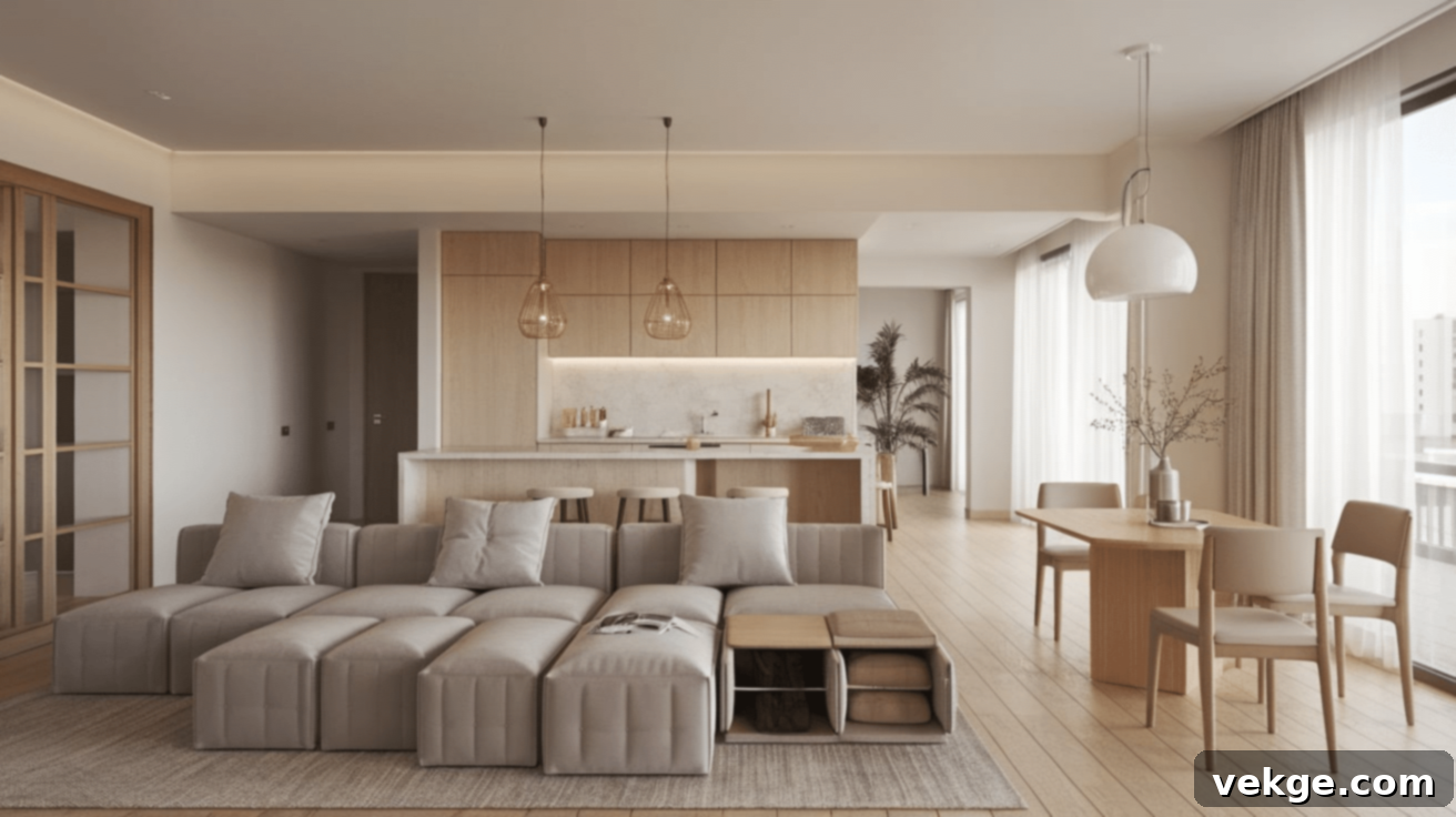 Foldable and Modular Furniture for Small Open Floor Plans