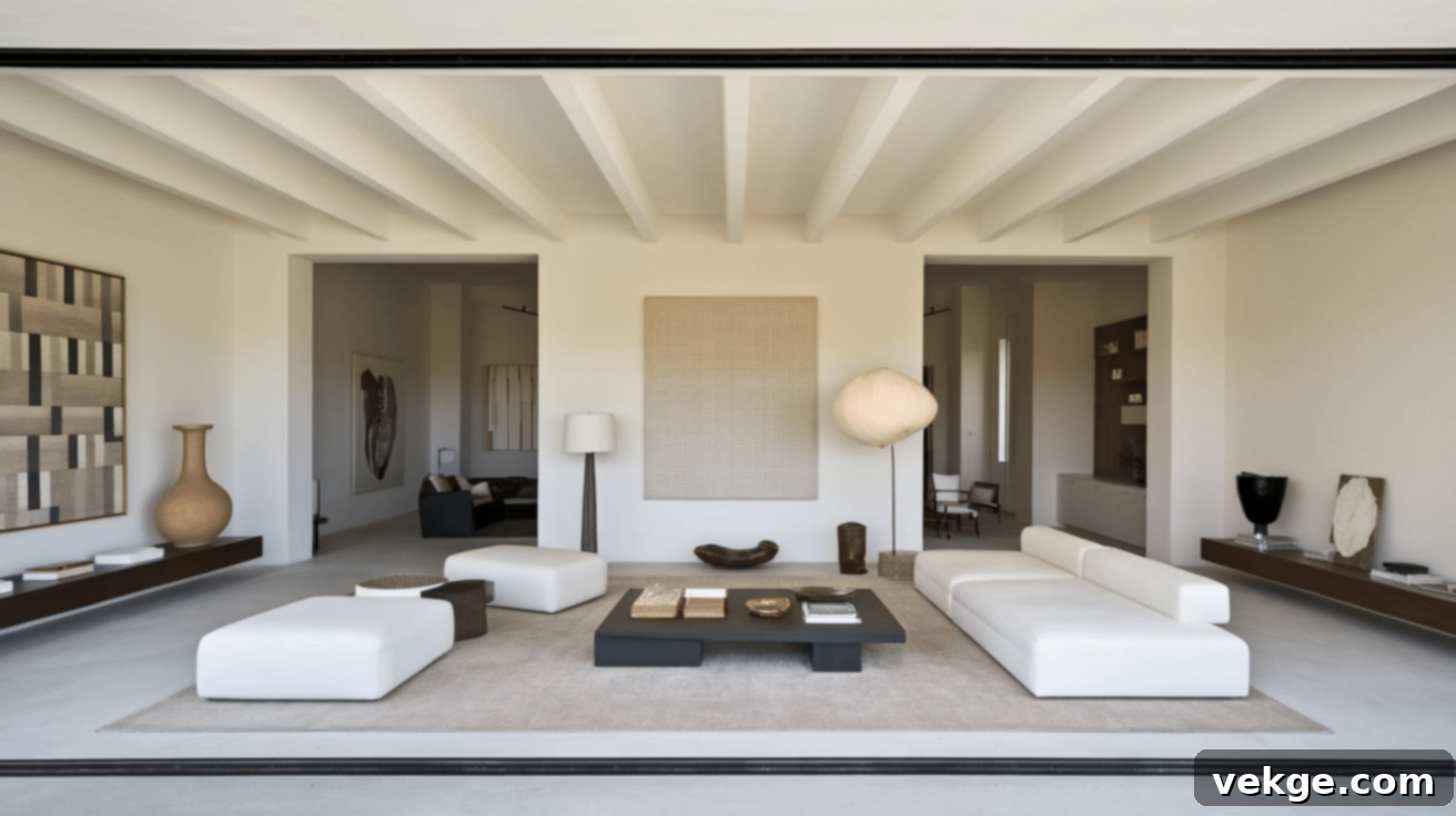 Minimal but Meaningful Decor in an Open Floor Plan