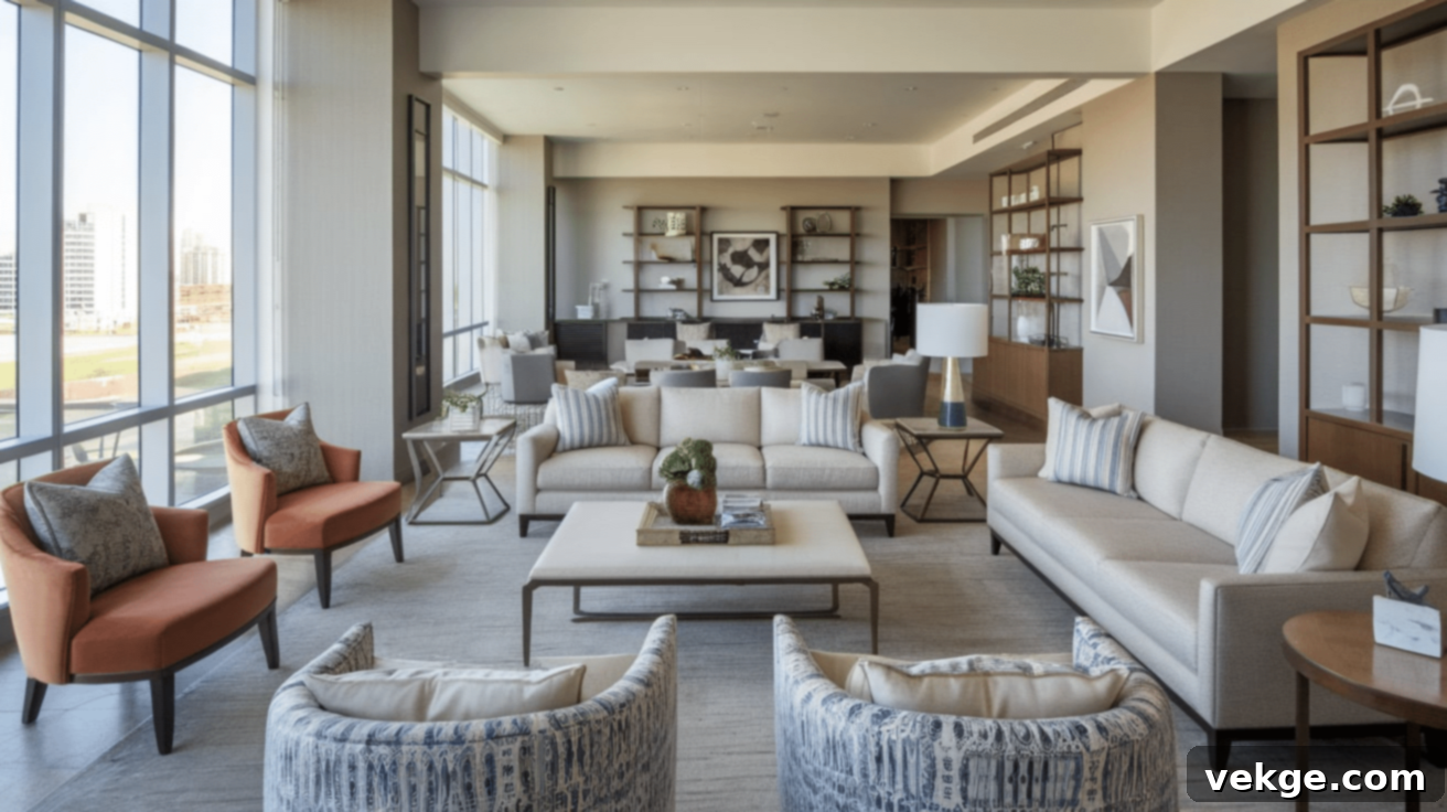 Pairing Sofas and Chairs in an Open Concept Living Room