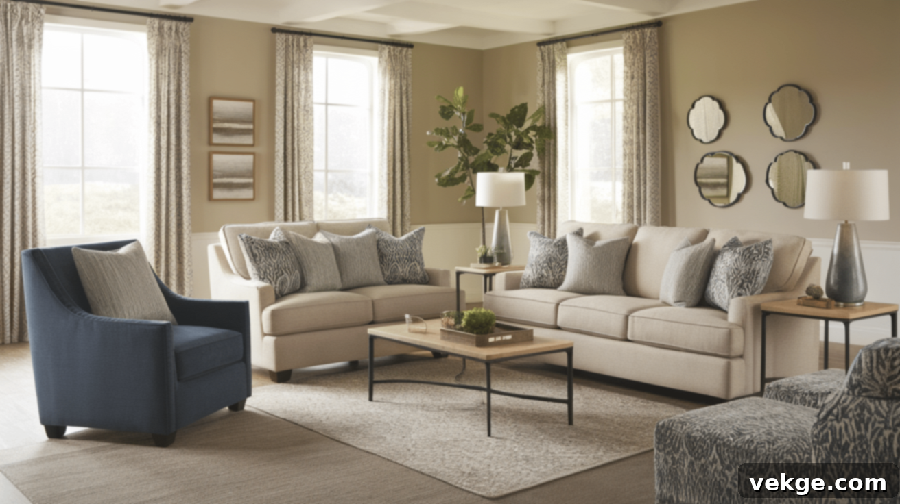 Combining a Sofa and Loveseat