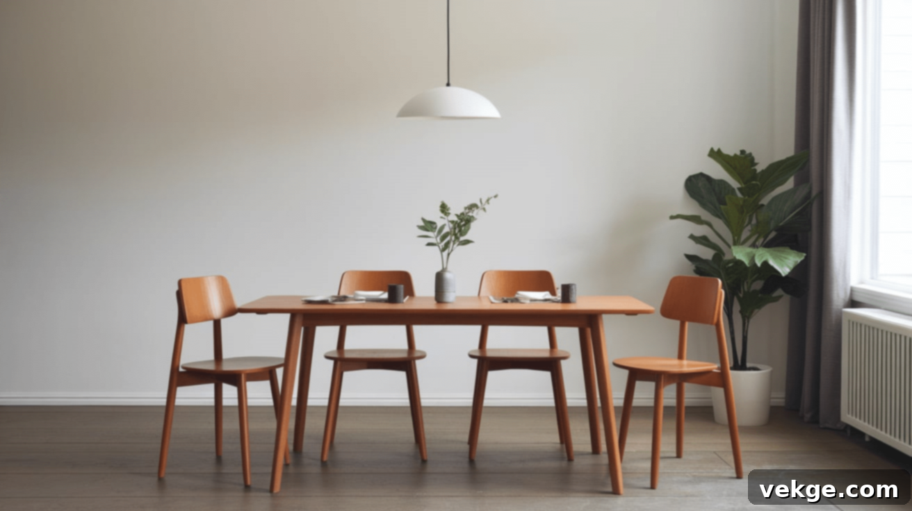 What is the Standard Size of a Dining Table for 4